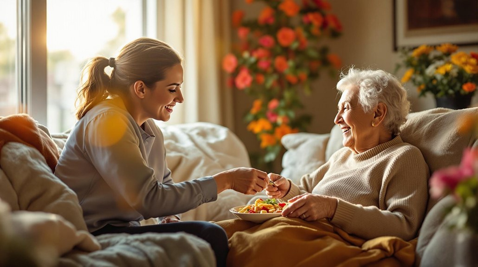 caring-connection-between-caregiver-and-seniors-at-home