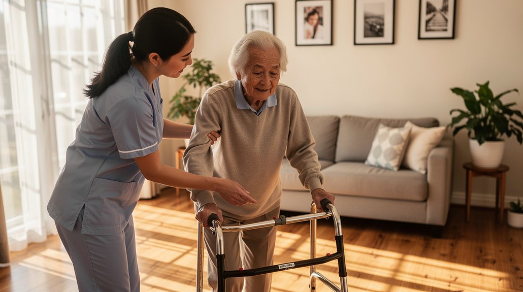 caregiver-assisting-elderly-woman-with-walker-home-care