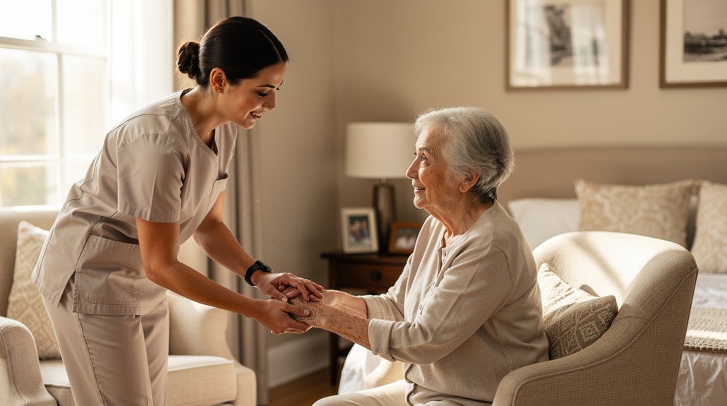 elderly-care-supportive-nurse-with-senior-woman-in-living-room
